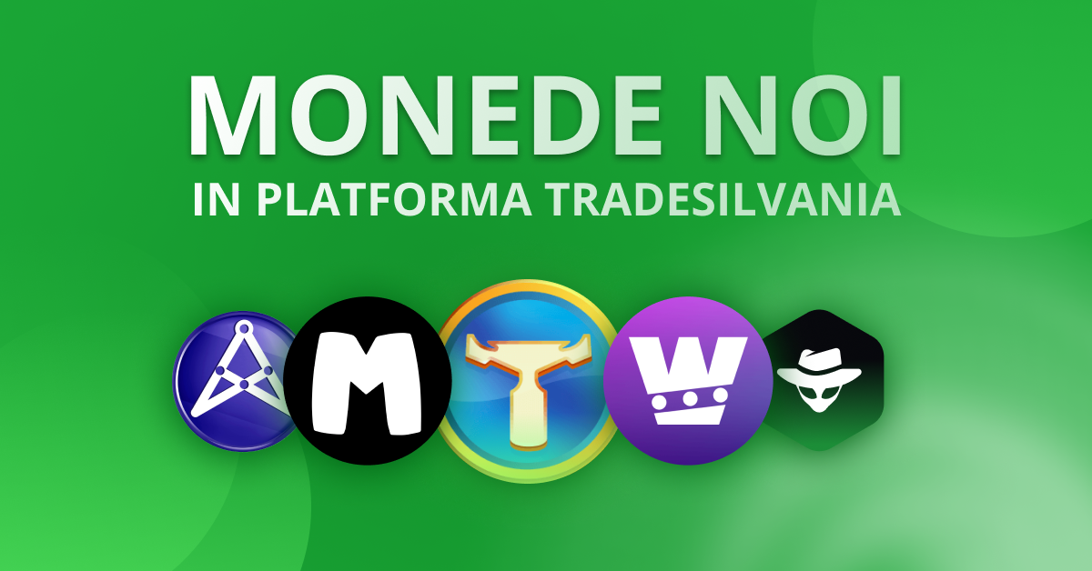 Tradesilvania Adauga 5 Noi Criptomonede pentru Tranzactionare Spot