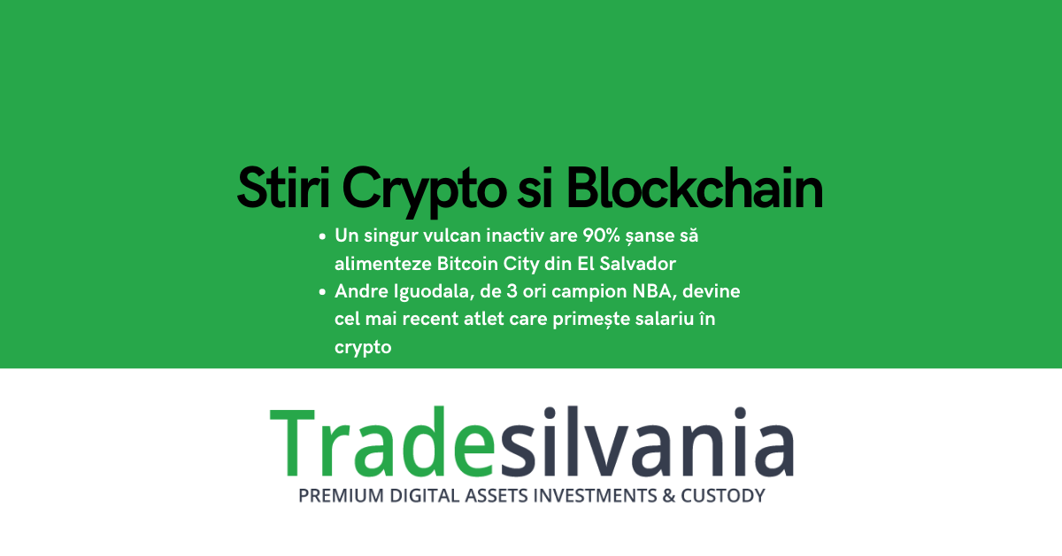 Știri crypto & Bitcoin - Un singur vulcan inactiv are 90% șanse să alimenteze Bitcoin City din El Salvador - Andre Iguodala, de 3 ori campion NBA, devine cel mai recent atlet care primește salariu în crypto – 14-04-2022