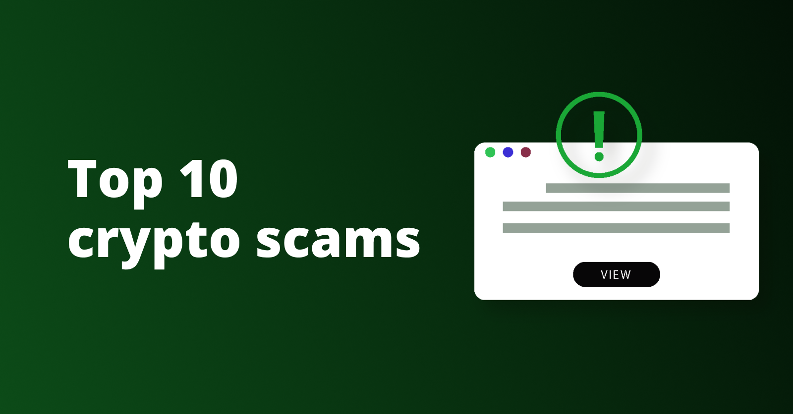 Crypto scams and how to avoid them