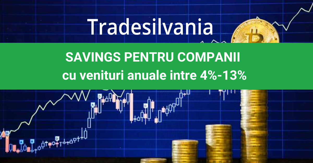 Solutia de saving crypto pentru companii in Romania intre 4%-13% venit anual.