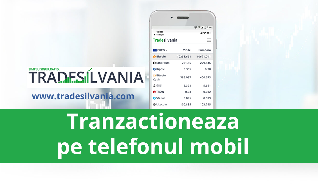 Tranzactioneaza direct de pe telefonul mobil